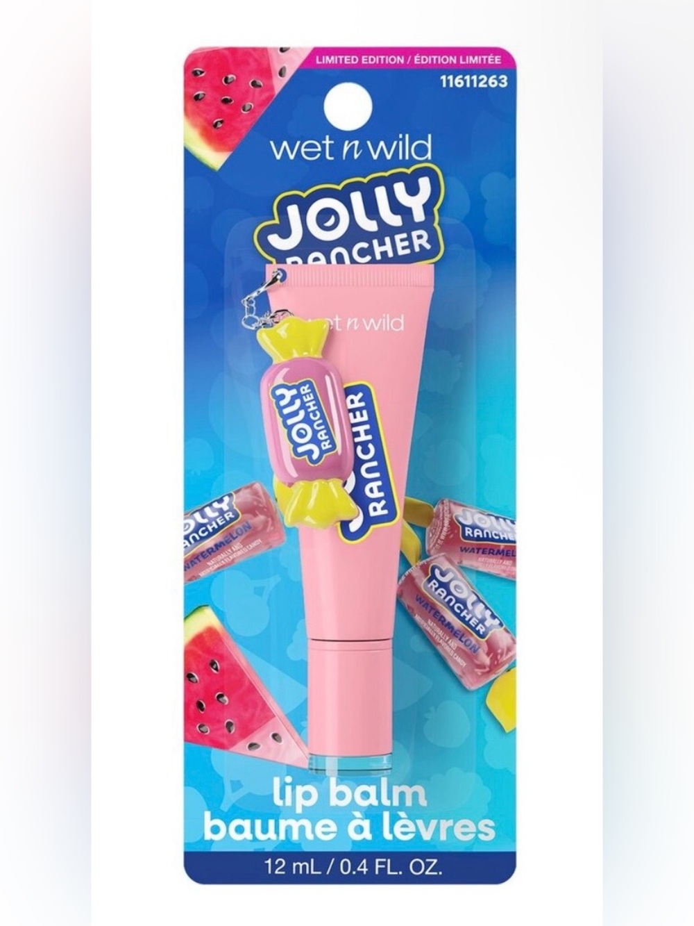 Wet n Wild Lip Balm with Keychain Charm, Jolly Rancher